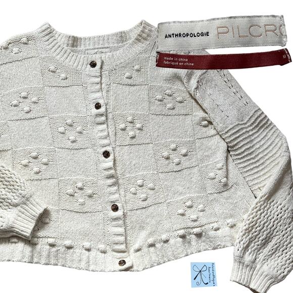 Anthropologie Pilcro Boxy Cottagecore Sweater Sz M - Picture 1 of 6